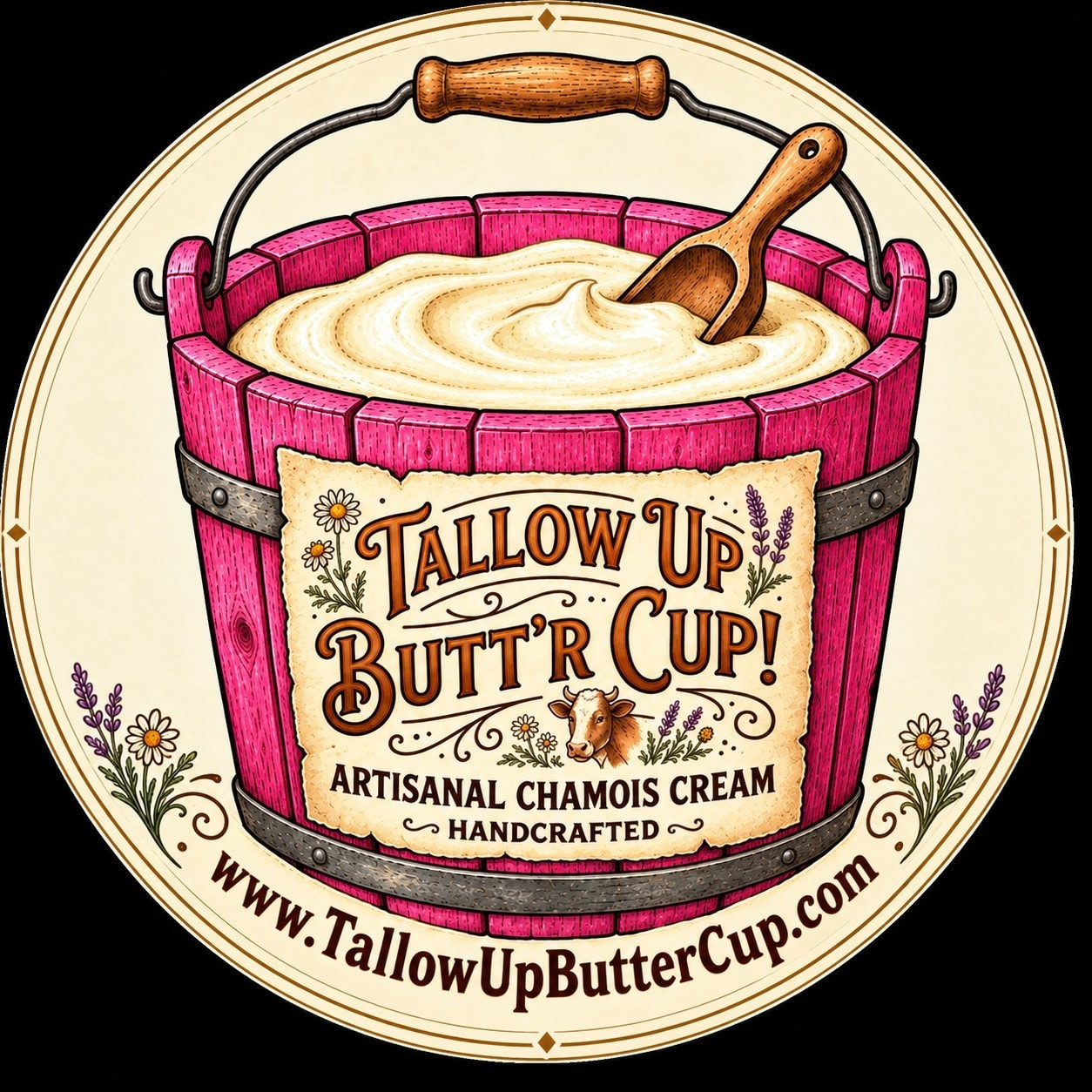 Her Tallow Up! Butt'r Cup Chamois Cream — lavender scent
